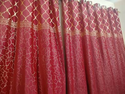 11 Feet 2 Piece Turkish Design Curtains Slightly Used