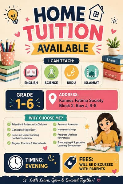 home tution available