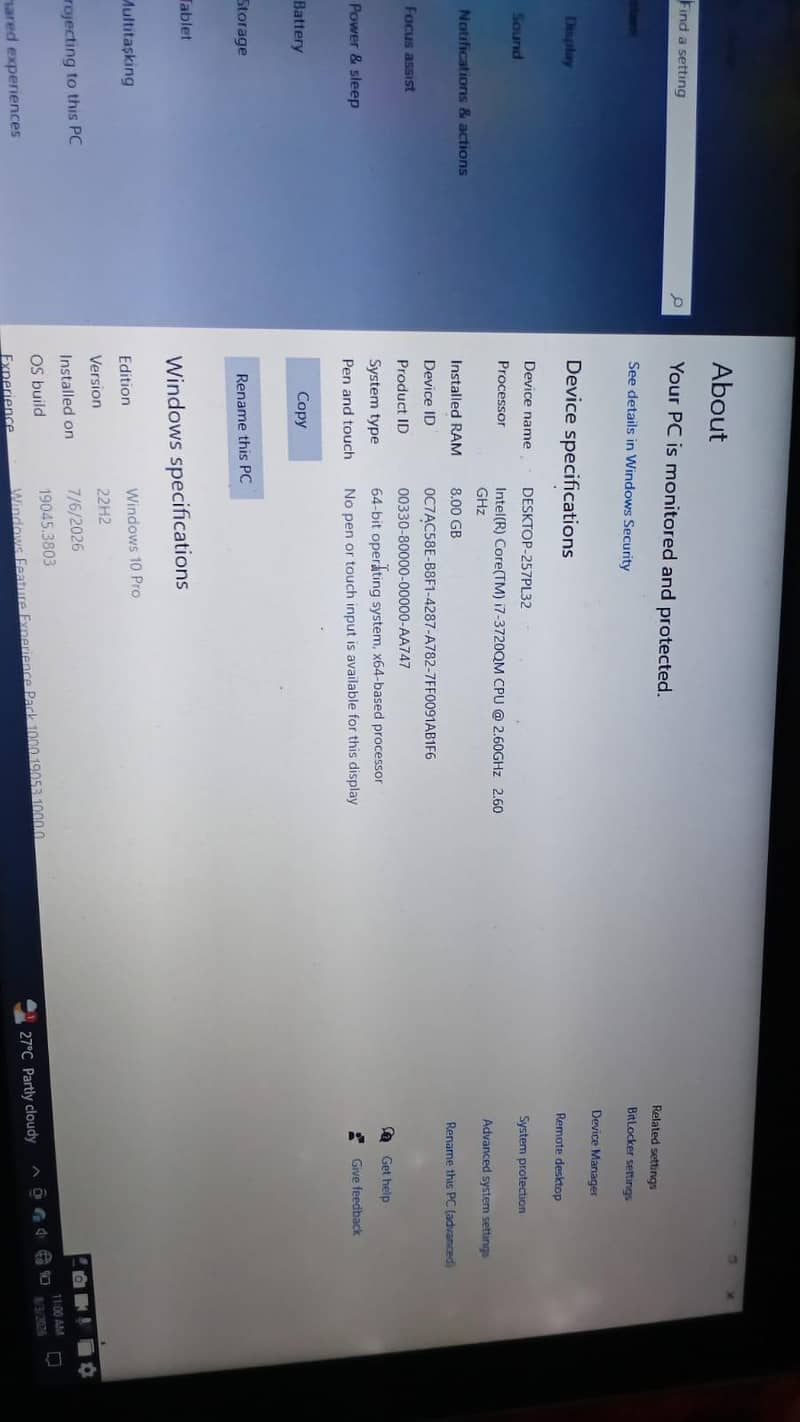 i7 3th generation 4