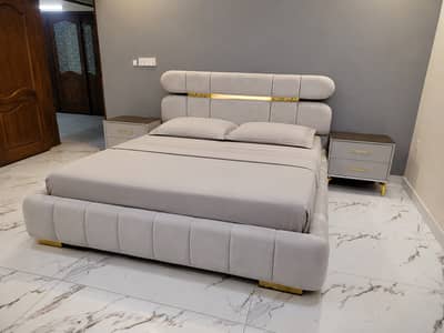Bedroom Set for Sale | Wooden Bed | Side Tables |  Premium Furniture