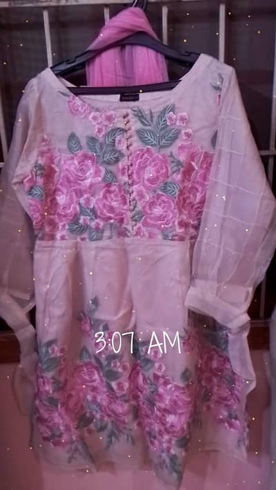 Agha Noor floral dress