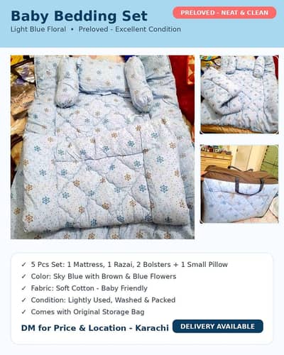 preloved baby bedding set