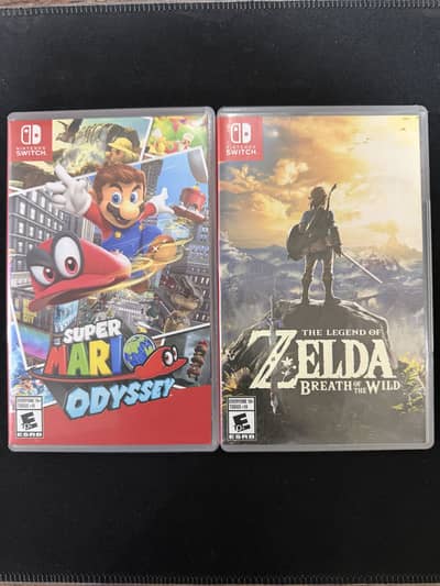 Nintendo switch games Mario and Zelda