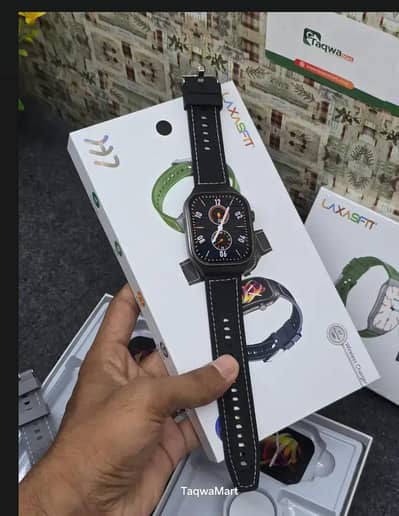 laxafit h7 curved and amoled display smart watch