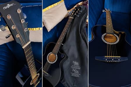 The Olive Tree 39" Acoustic Guitar – Just Like New | Complete Set