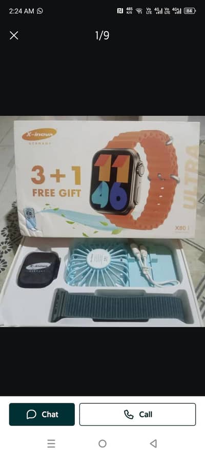 x inova Germany model x80ultra with 3 in 1  straps and free fan