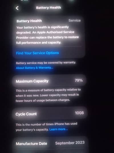 iPhone 15 Pro Max 512 jv battery healthy 79 condition 9:10