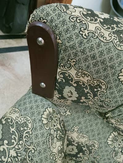 3-Seater Sofa – Olive Green | Strong & Comfortable | Good Condition