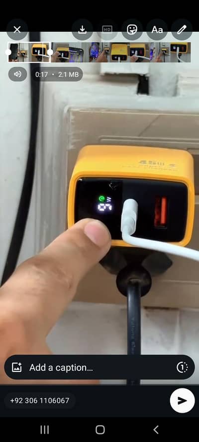 New Display Charger watt show and auto off feature charger 45w