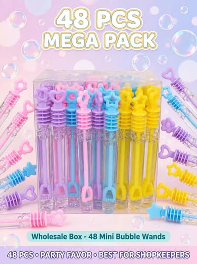48 PCS MEGA PACK - Mini Bubble Wands