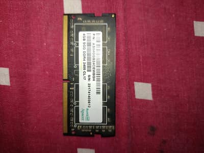 Apacer 4GB DDR4 2400MHz Laptop RAM SO-DIMM