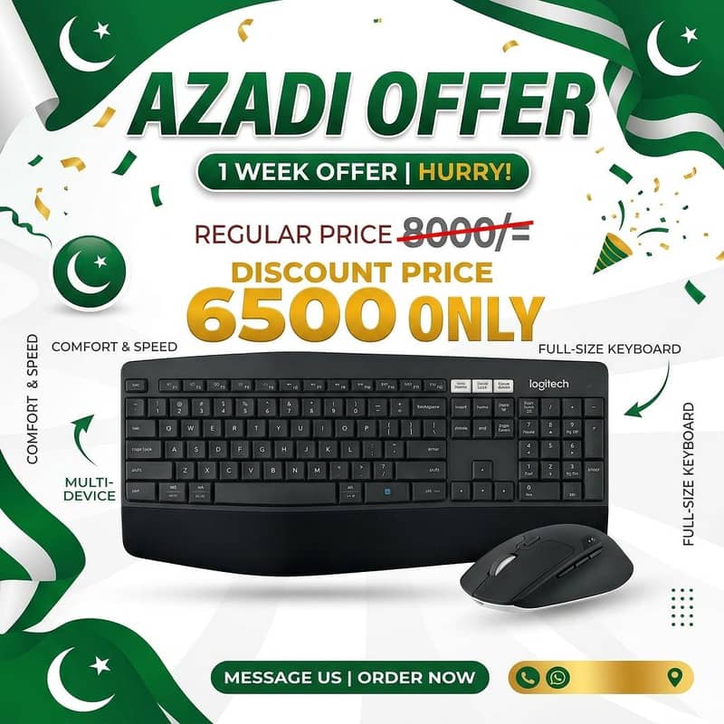 Logitech Mk850 Keyboard Mouse Combo Multiple Device 0
