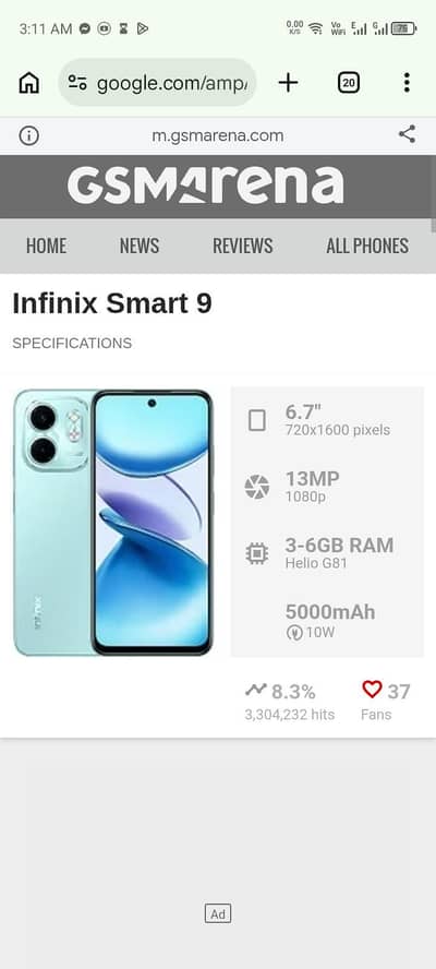 Infinix Smart 9