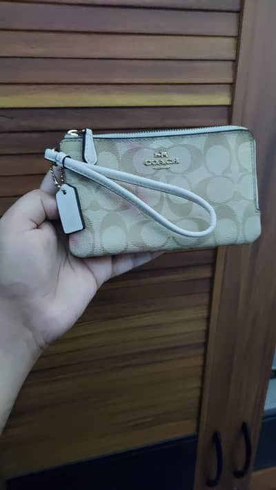 Original Coach Genuine Leather Wallet Wristlet