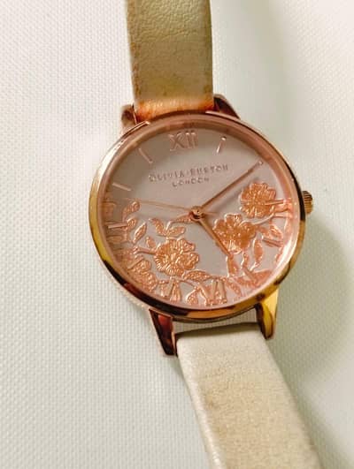 Olivia Burton Lace Detail watch gold plated