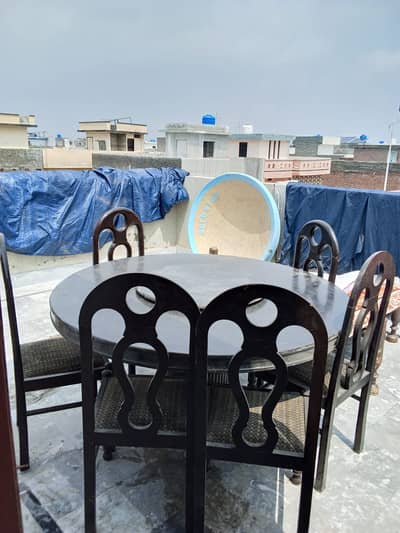 Dining  table with 5 chairs