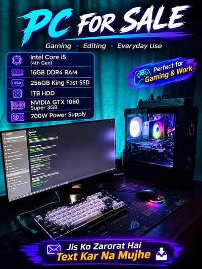 Core i5-4 gen gtx 1060ti 3gb