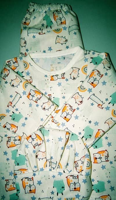 new born baby suit 0size cotton-shirt trouser cap
