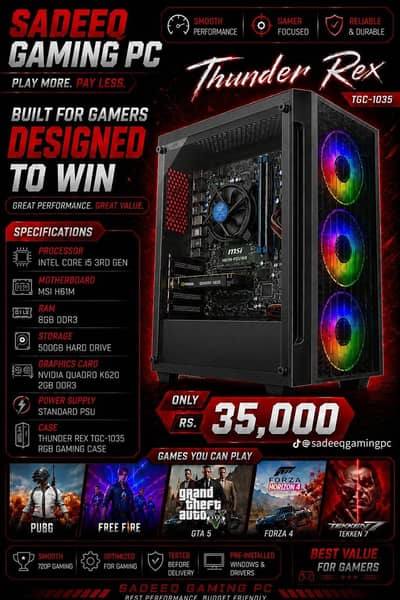 RGB Gaming Pc 35000 main