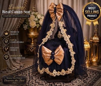 Baby Beds - Baby Bassinet with Mosquito net and fluffy Cushion