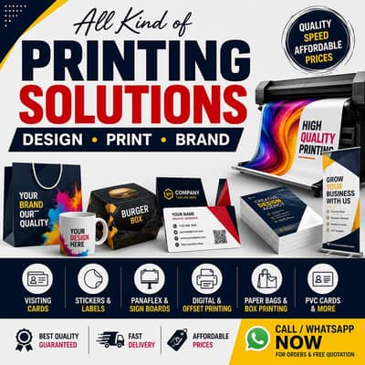All Printing Works | Graphic Designing | Digital & Offset Printing