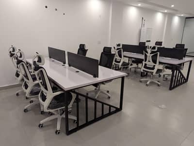 workstation, co-work space, IT house, meeting table, chair