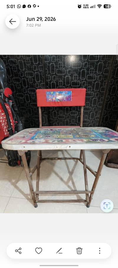 study table n chair.