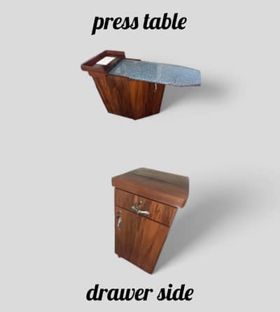 2 in 1 foldable iron stand wooden iron stand side table + iron stand