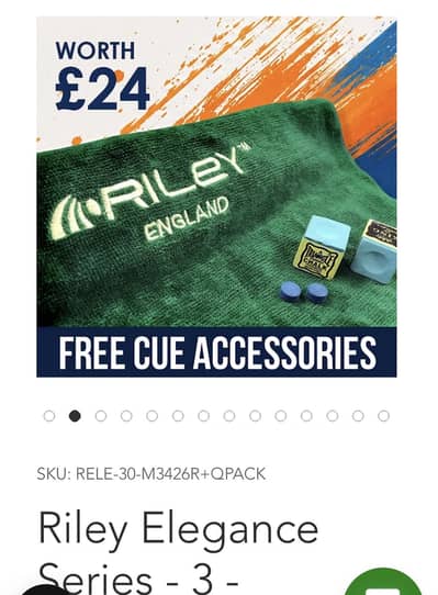 Riley elegance series 3 orignal uk made cue