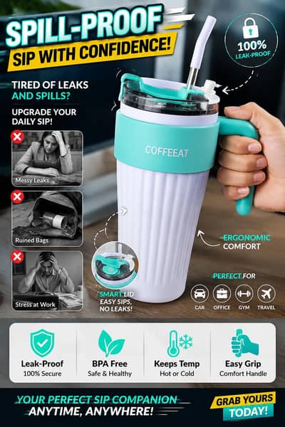 40oz Leakproof Stainless Steel Tumbler