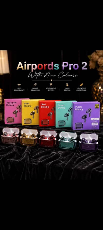 *AirPods Pro 2 New Color - Buzzer + Lanyard Edition - Box Packed*