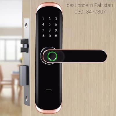 Smart Fingerprint Door Lock | Digital Keypad Lock | Wooden Door Lock