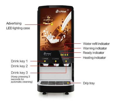 imported new Tea and coffee machine commercial