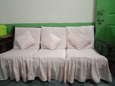 wooden sofa set