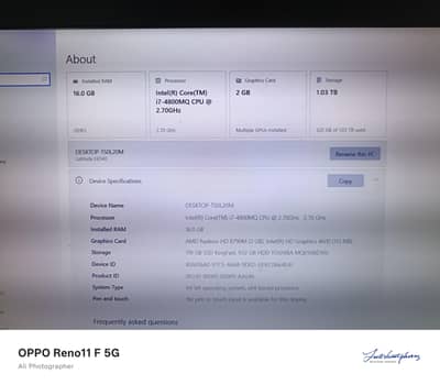 Dell latitude I7-4800MQ gen with 2 gb graphic card