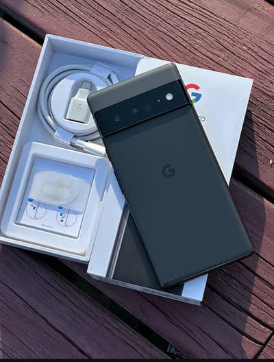 Google Pixel 6 Pro Official Pta Approved Box Pack with Charger