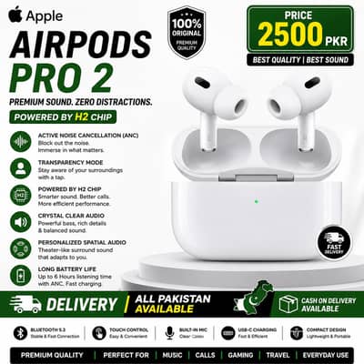 Apple AirPods Pro 2 ANC Bluetooth Wireless Earbuds