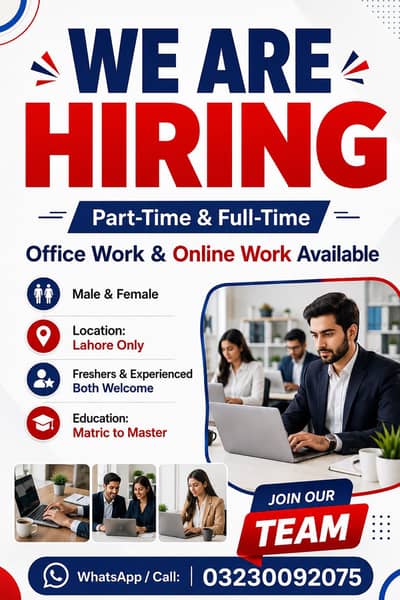 JOBS FOR MALES AND FEMALES