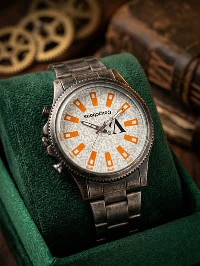Premium VZ Collections Men's Watch - Stylish Textured Dial (Brand New