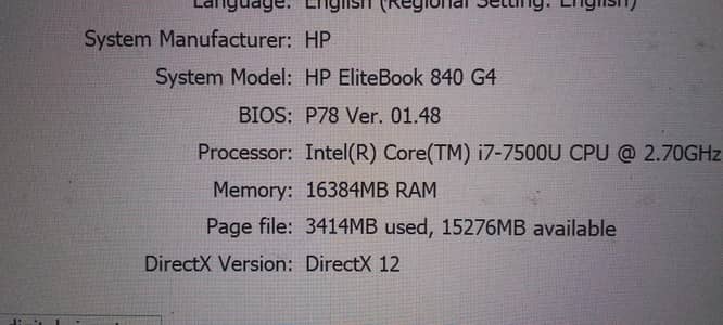 HP elite book 840 G4