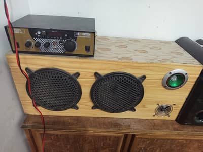 8x8 Inch 2 Speaker Sound System + Big Amplifier WARS 400W | Bluetooth