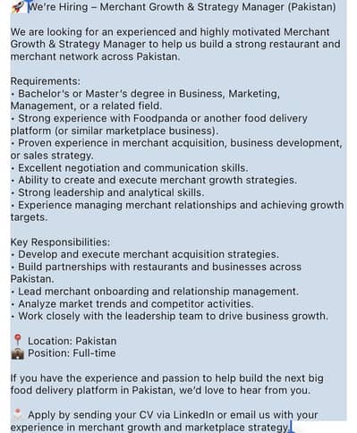 Startegy or Marketing experts