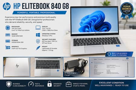 HP EliteBook 840 G8 Notebook PC | 11th Gen | 16GB | 512GB NVME