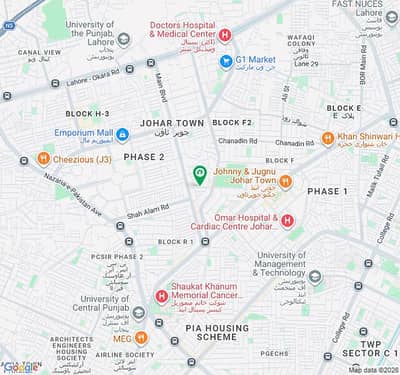 1 Kanal Spacious Commercial Plot Available In Johar Town Phase 2 - Block N For Sale