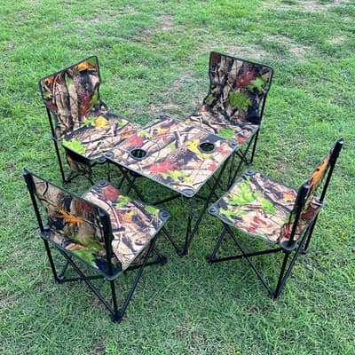 New New Outdoor Portable Folding Table and Chair Set 03020062817