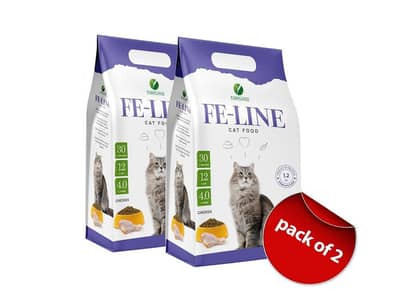 Feline Cat Food Chicken Flavor 1.2kg Pack of 2