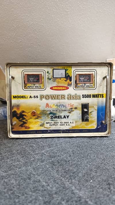 Power Asia 5500 Watts Automatic Voltage Stabilizer (Model A-55)