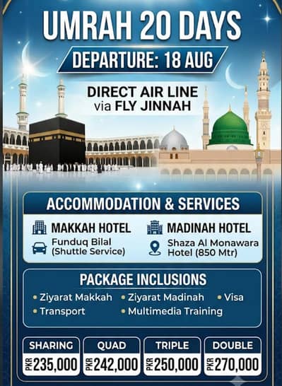 Affordable Umrah Packages with Complete Travel Support
