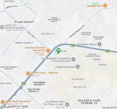 Residential Plot For Sale In Mustafa Town Scheme 33 Sector 50 Karachi