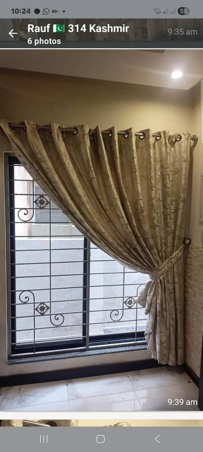 SILKy  cotton Curtains off white with back lining